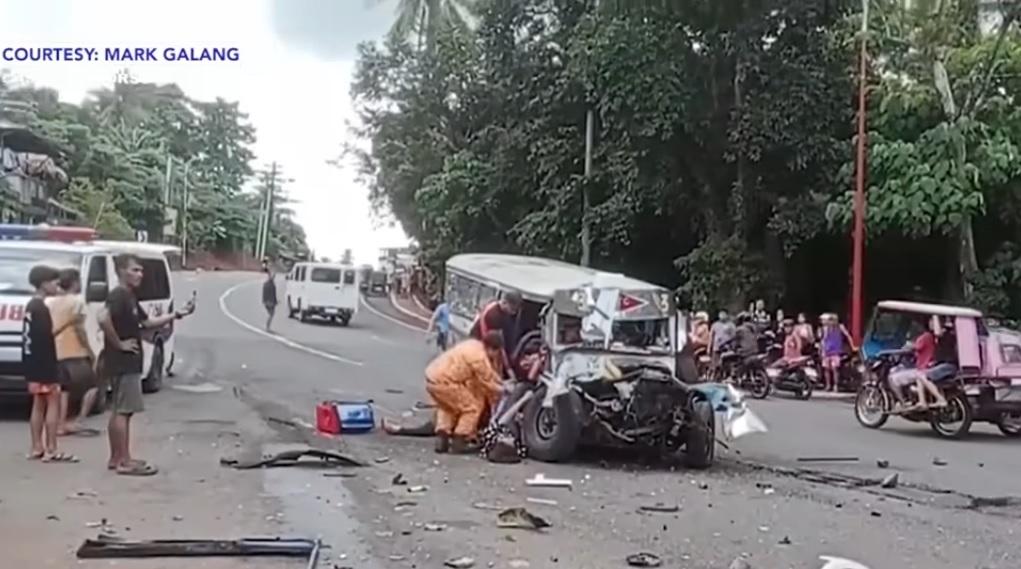 17 sugatan sa banggaan ng jeepney at mixer truck sa Castilla, Sorsogon