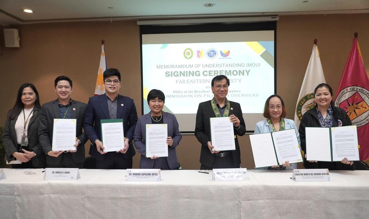 Overseas Filipinos commission, FEU sign deal for exchange visitor program