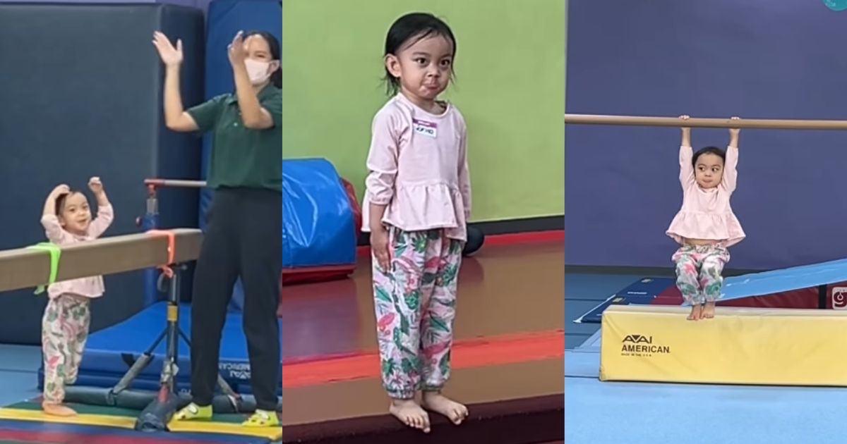 Jhong Hilario's daughter Sarina is an adorable little gymnast at 3 years old