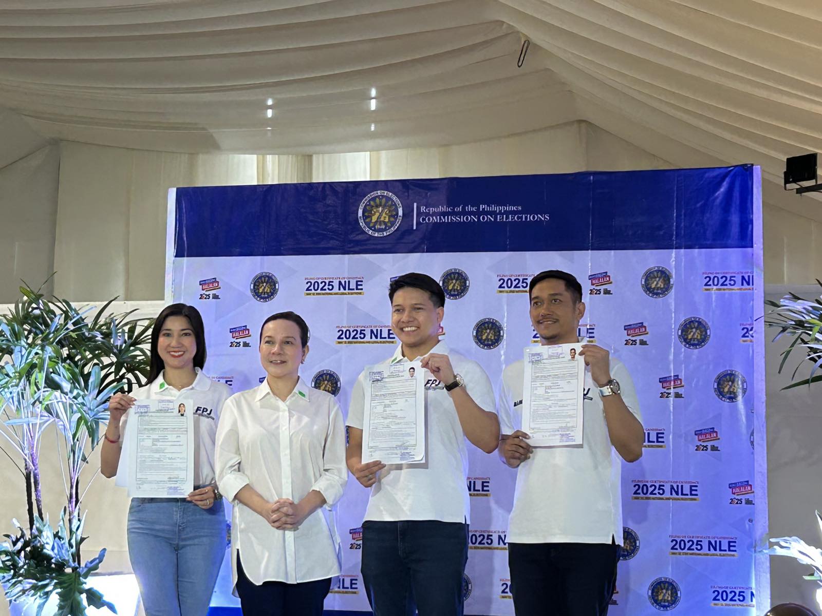 Brian Poe Llamanzares, son of Senator Grace Poe, is joining the political race as the first nominee of the FPJ Panday Bayanihan party-list.