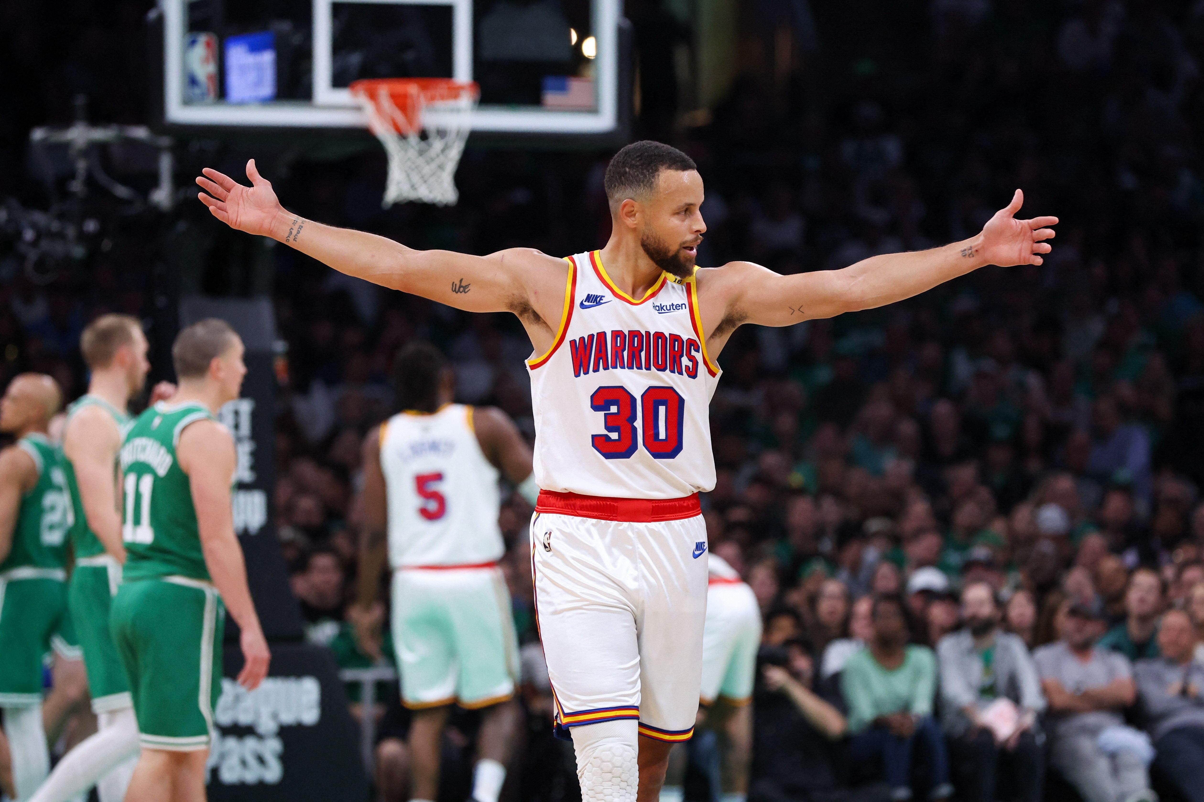 NBA Stephen Curry puts up 27 as red hot Warriors dump Celtics GMA News Online