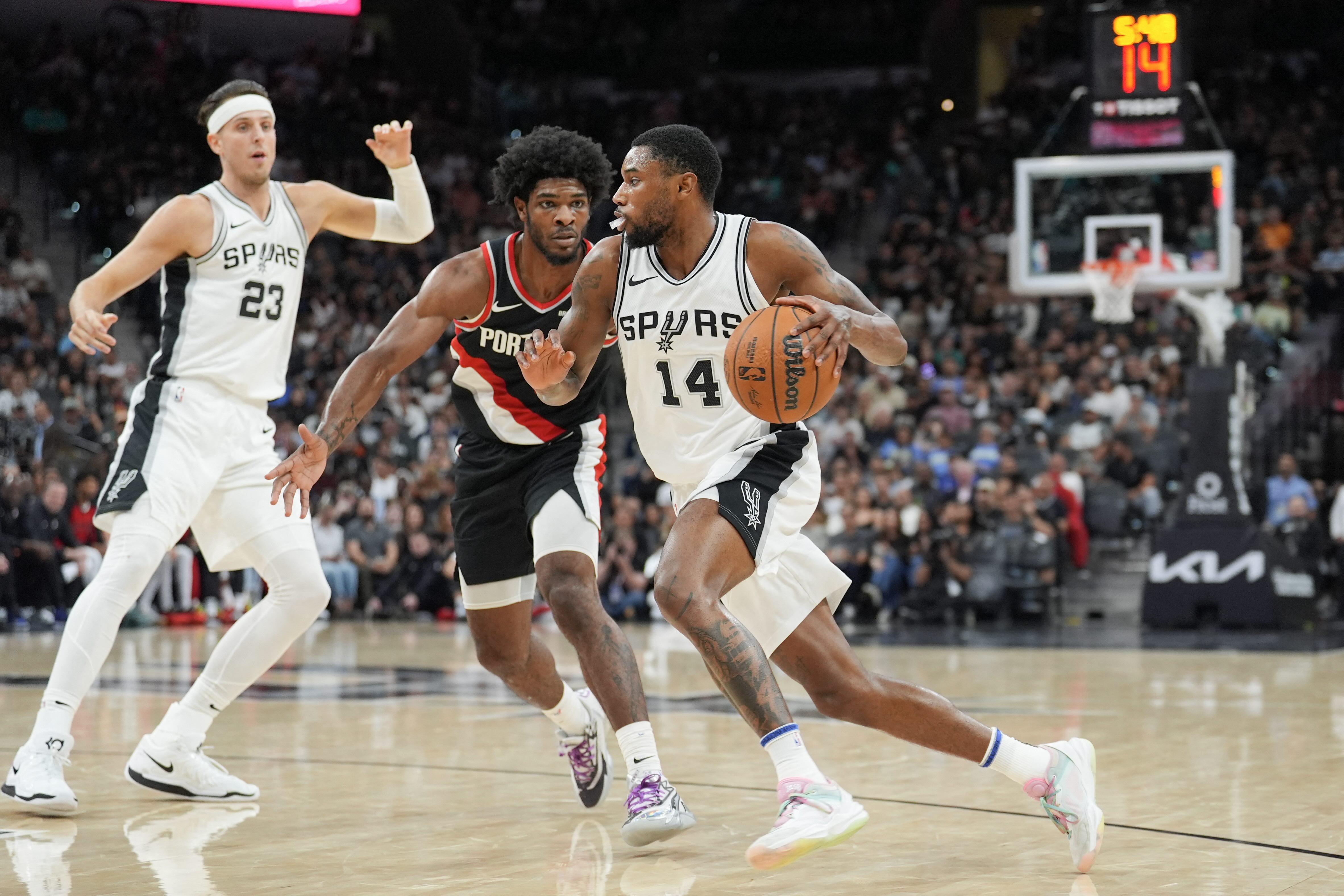 NBA Spurs spread the points around in defeating Blazers GMA News Online