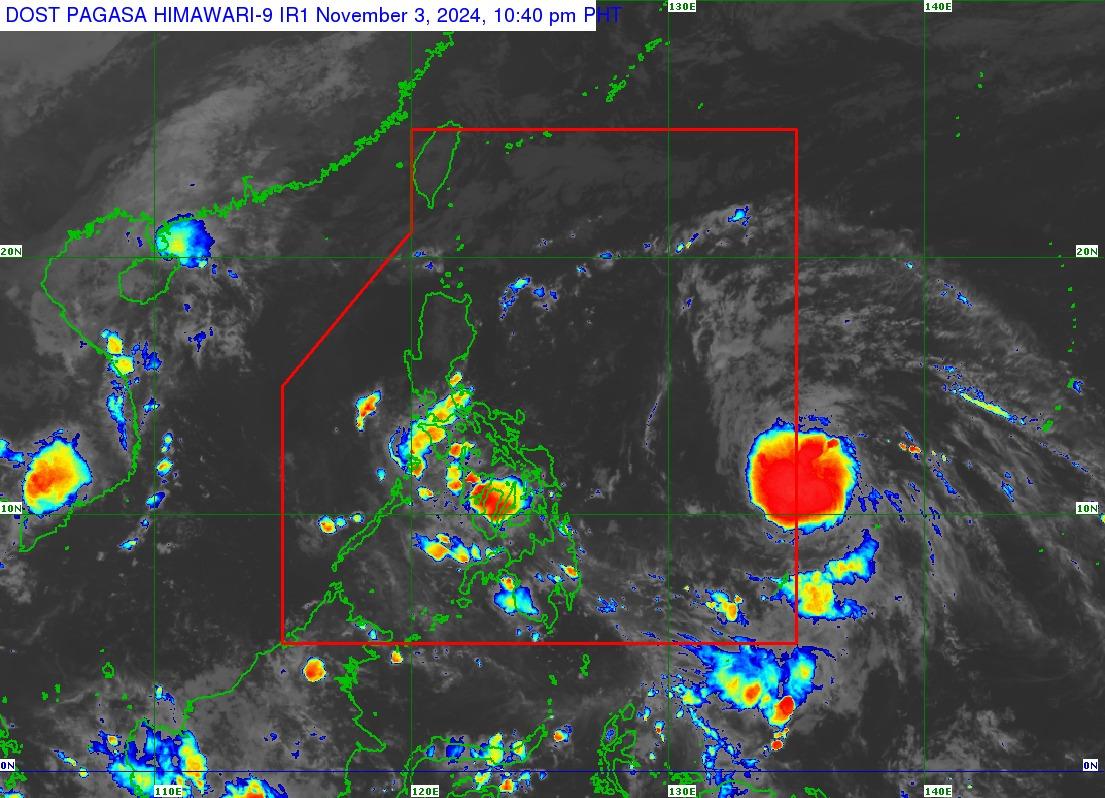 Tropical depression outside PAR keeps strength, moves northwest