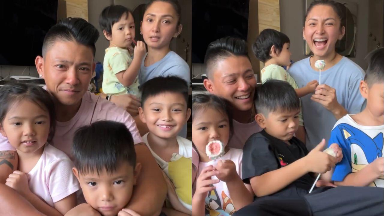 Iya Villania, Drew Arellano reveal 5th child's gender to kids through cake pops