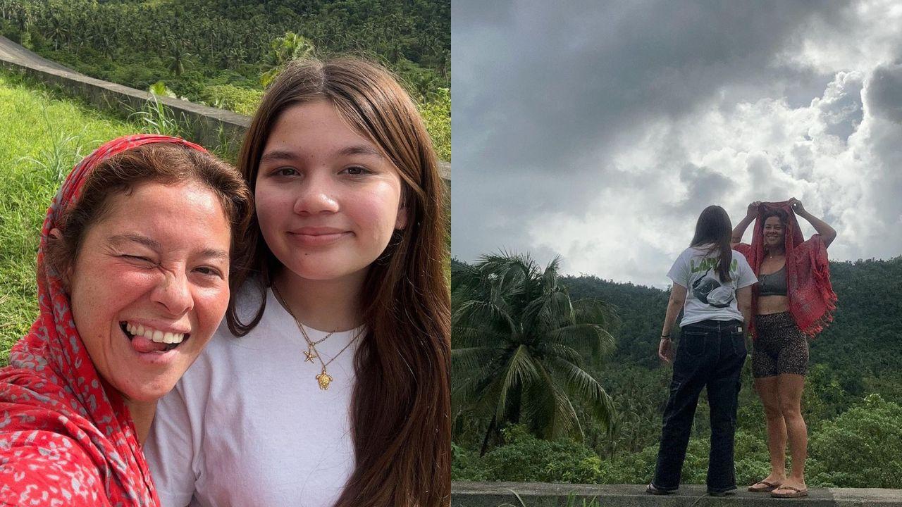 Andi Eigenmann reunites with daughter Ellie in Siargao