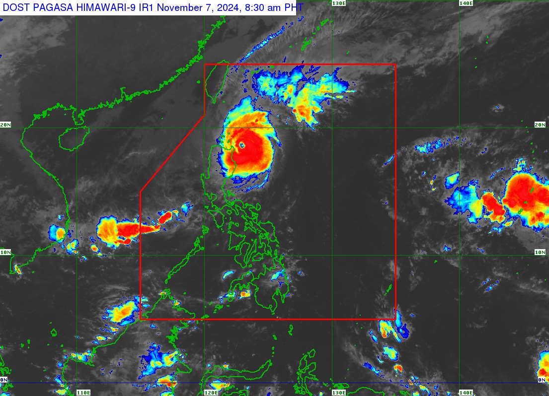 Signal No. 4 is raised over three areas in Luzon as Typhoon Marce is seen to make a landfall in Babuyan.