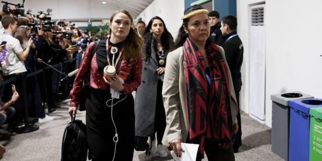 Marshall Islands Climate Envoy Tina Stege walks after a meeting during the COP29 United Nations Climate Change Conference, in Baku, Azerbaijan November 23, 2024. REUTERS/Murad Sezer