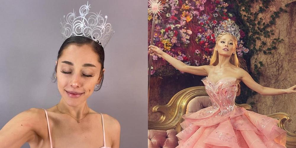 Ariana Grande shares snap from first 'Wicked' crown fitting 