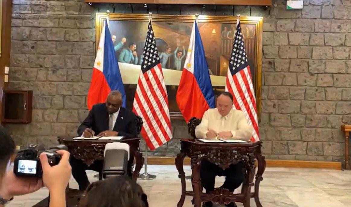 Lloyd Austin, Gilberto Teodoro Jr. sign military info sharing agreement