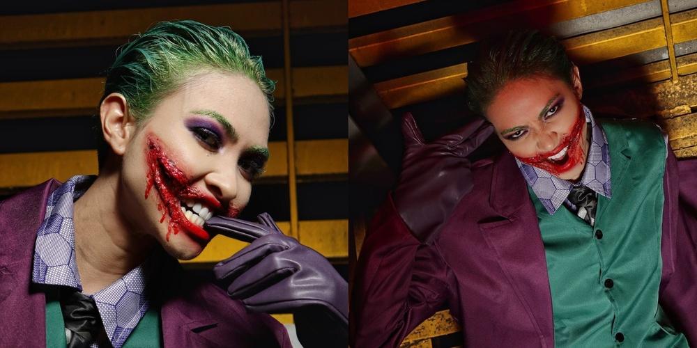 Beatrice Luigi Gomez dresses up as the Joker for Halloween 'Why so
