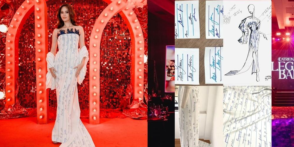 Catriona Gray's gown for 'Legacy Ball' features handwritten dreams of kids