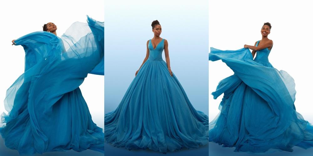 Online ball gown top