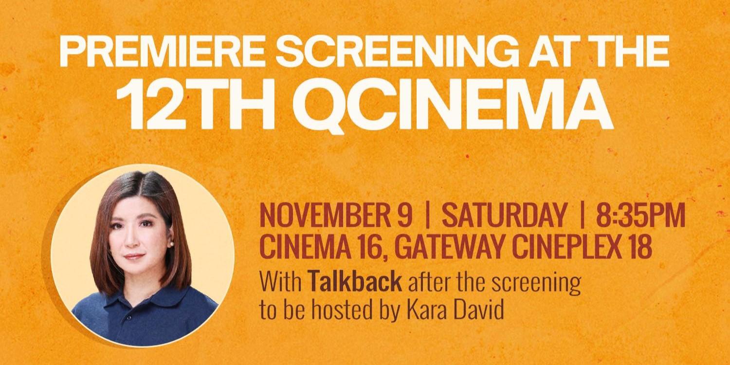 Kara David to lead talkback session after ‘Lost Sabungeros’ screening on November 9