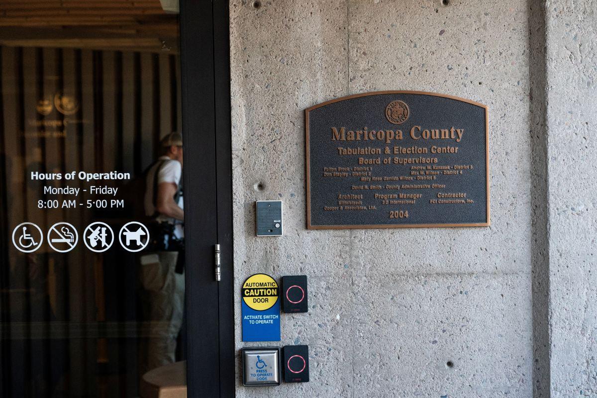 Maricopa County Tabulation and Election Center in Phoenix, Arizona