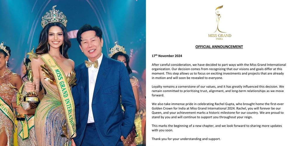 Miss Grand India Organization parts ways with Miss Grand International