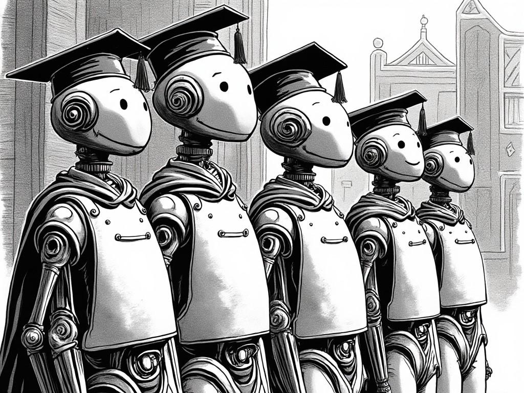 Robots Graduating, Dominic Ligot (2024) 