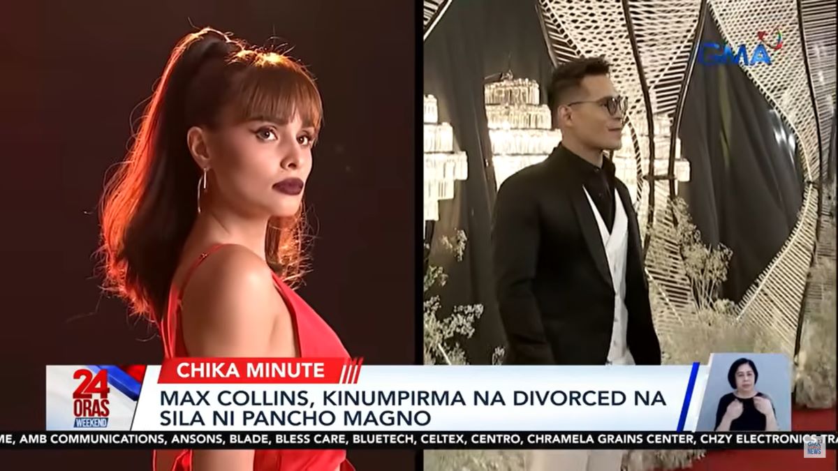 Max Collins, kinumpirmang divorced na sila ni Pancho Magno
 thumbnail