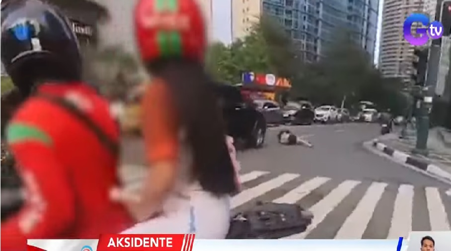 Babaeng tumatawid sa pedestrian lane, nabundol ng SUV na nag-beat the red light sa Taguig thumbnail