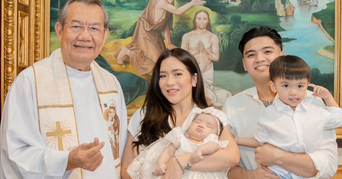 Angeline Quinto's daughter Sylvia is now baptized