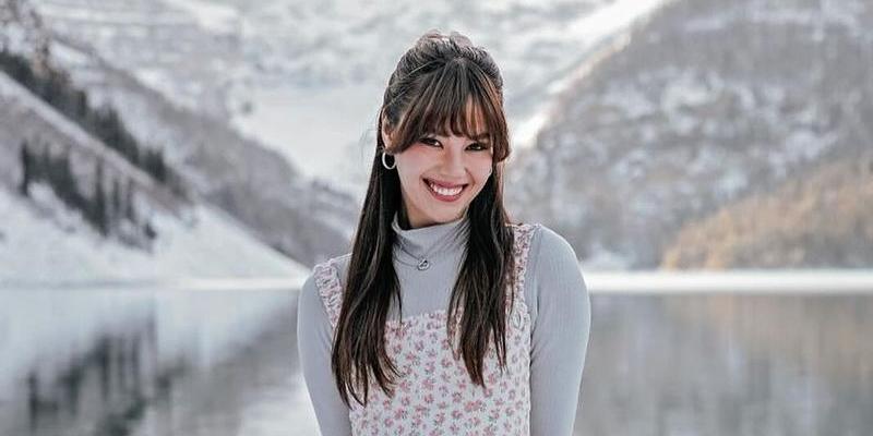 Catriona Gray visits the snowy town of Banff in Canada