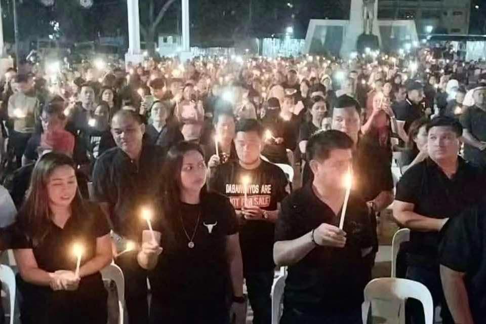 Supporters of VP Sara Duterte hold prayer rally in Davao City on Nov. 23, 2024