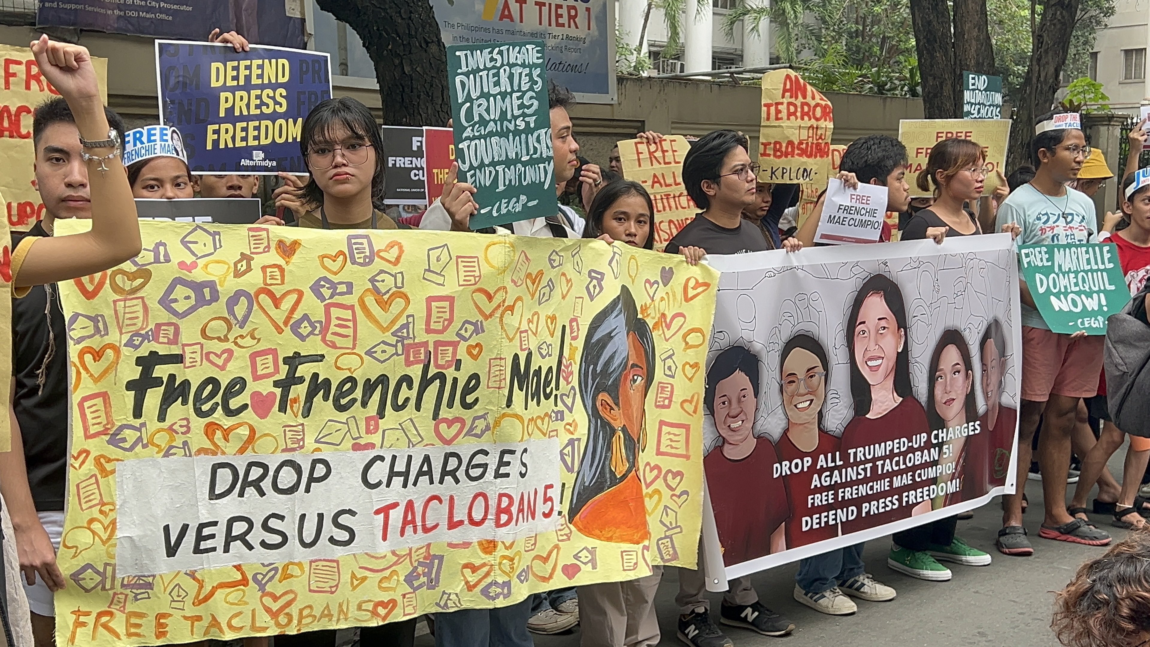 Media orgs, advocates call on gov"t to release Frenchie Mae Cumpio, others