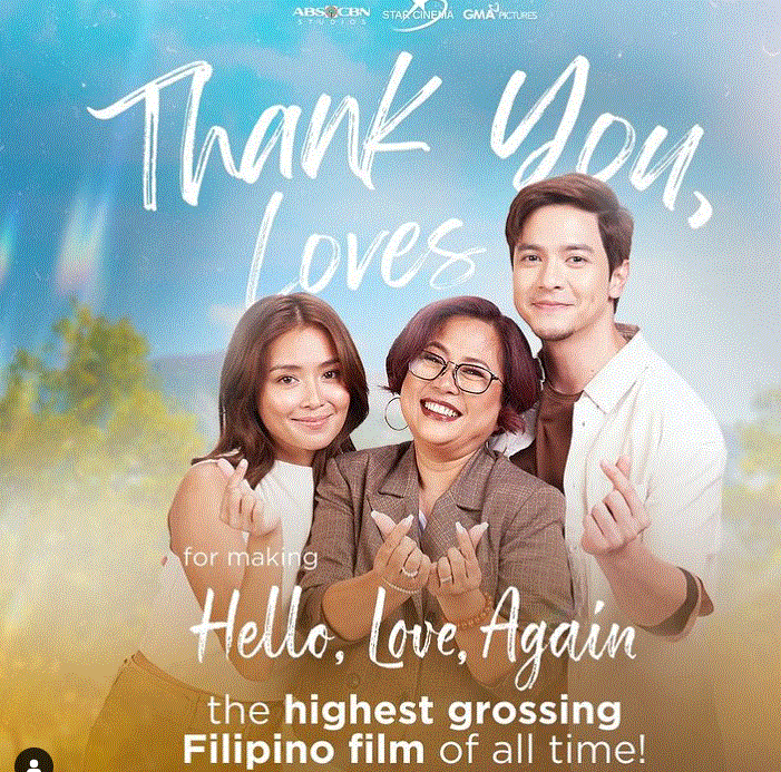 ‘Hello, Love, Again,’ itinanghal bilang highest grossing Filipino film of all time thumbnail