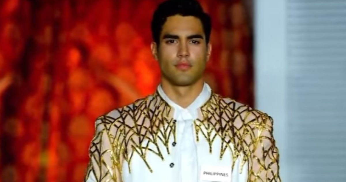 Kirk Bondad dons Francis Libiran masterpiece in Mr. World 2024's Top Model competition