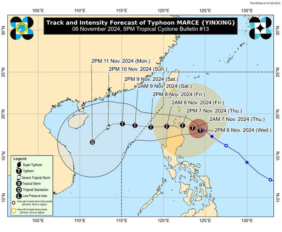 Parts of Cagayan still under Signal no. 3 as Marce almost stationary