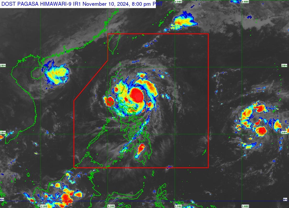 Severe Tropical Storm Nika 8 p.m. Nov. 11, 2024