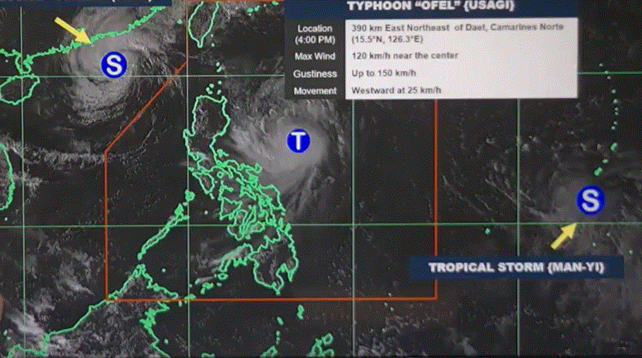 Ofel to intensify within 24 hours, 3 areas under Signal No. 2