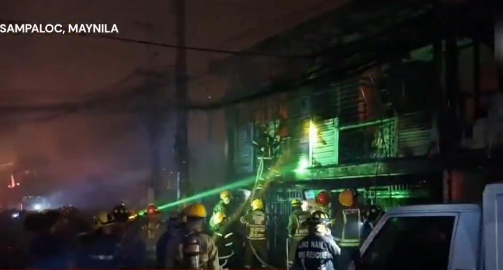 Fire Breaks Out Near Dangwa Flower Market in Sampaloc, Manila, Reaches Third Alarm