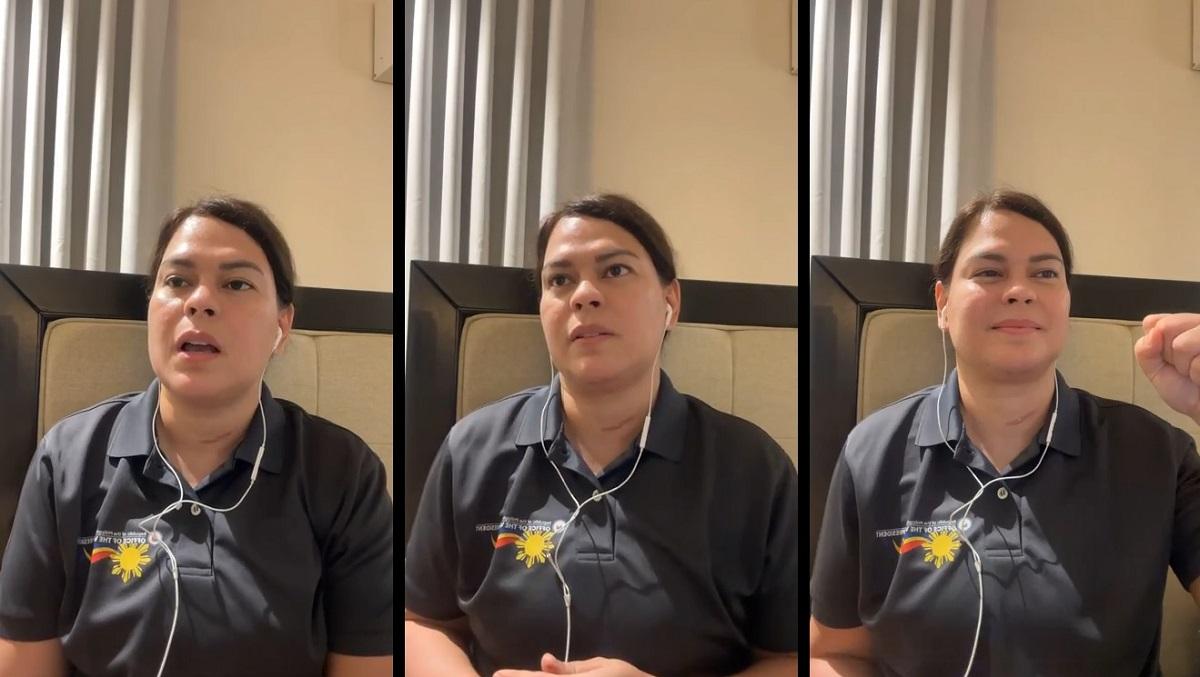 Vice President Sara Duterte goes on Facebook live after rant against Marcoses