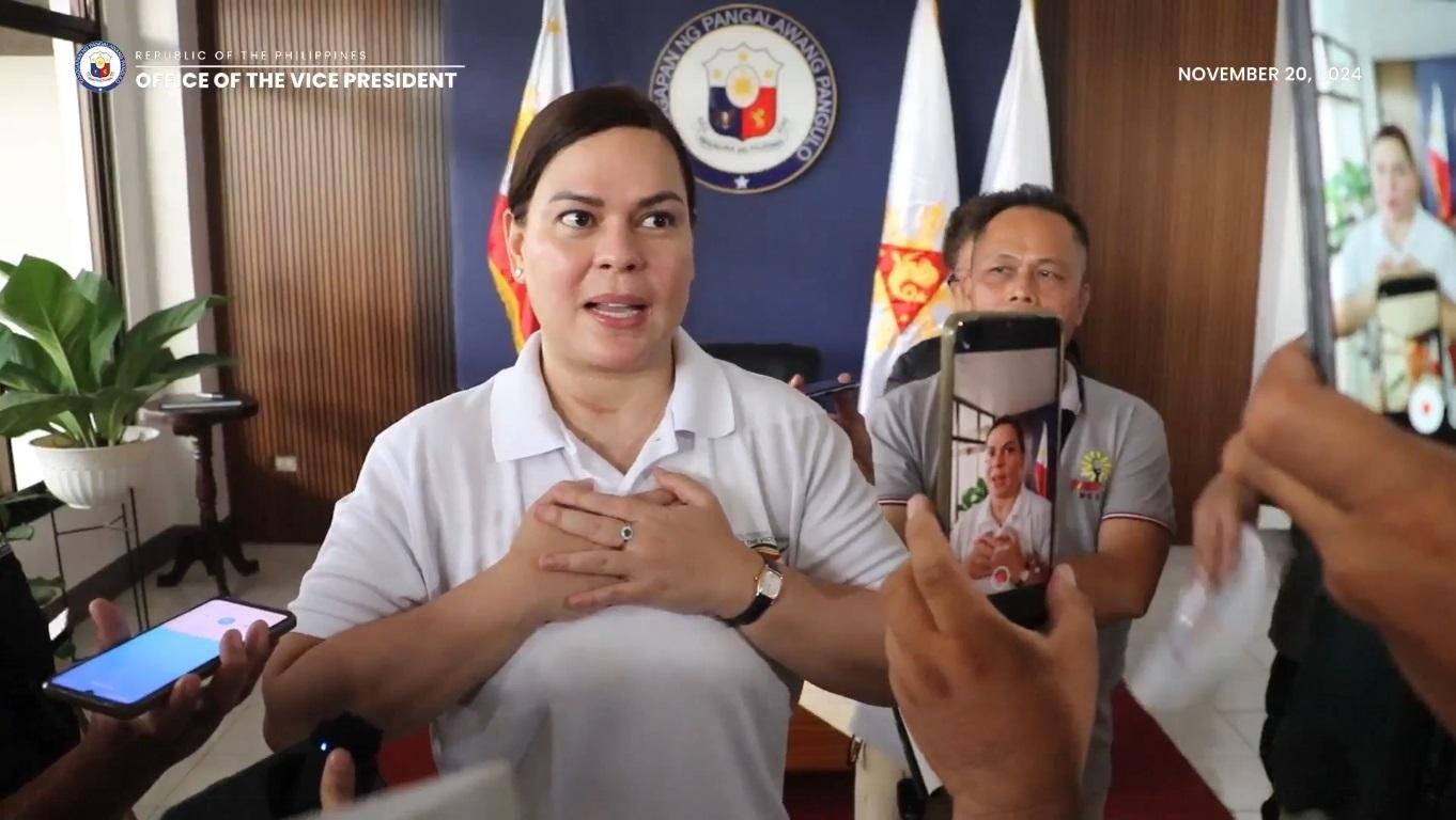 VP Sara Duterte says she feels for OVP staff amid House hearings