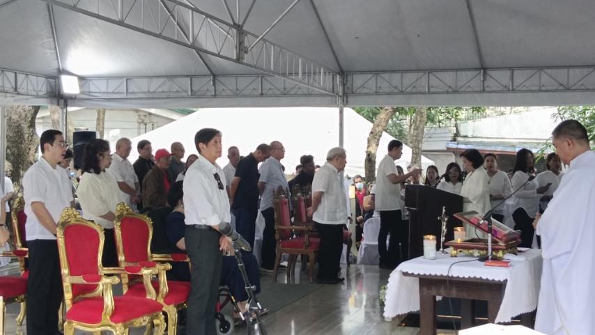 Bongbong pays respect to Marcos Sr. at Libingan Ng Mga Bayani