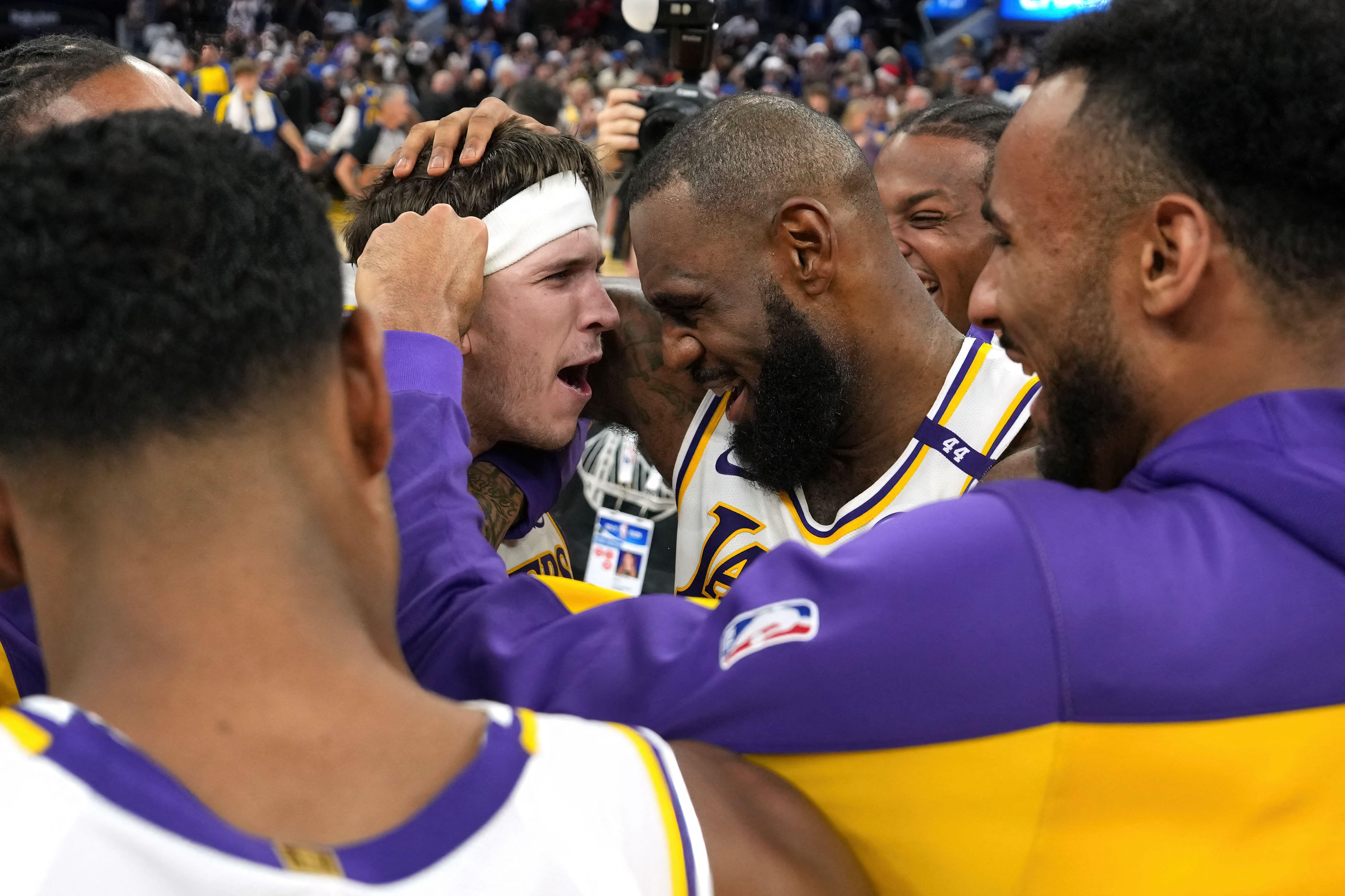 NBA Austin Reaves' heroics lead Lakers over Warriors in Christmas