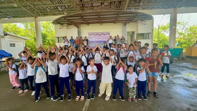 Some of the children of Pag-Asa Island at the event. Ian Cruz/GMA Integrated News