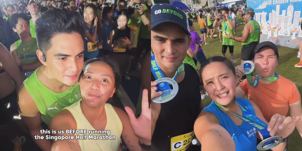 Juancho Triviño, Joyce Pring complete their first half marathon in Singapore 