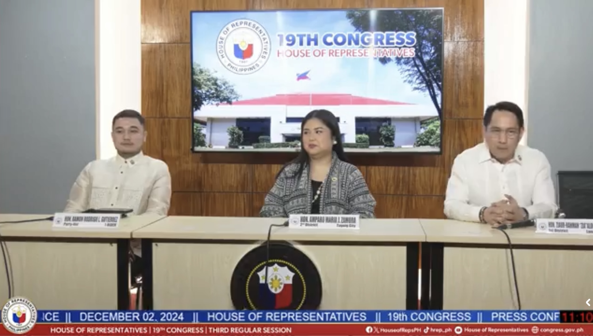 Solons: QuadComm, House probes nothing to do with impeachment plan vs VP Sara