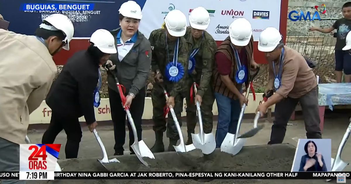 GMA Kapuso Foundation to build 3 classrooms with CR in Benguet school