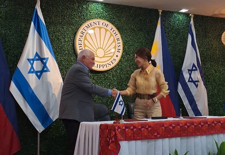 The Philippines and Israel signed a joint declaration to foster the tourism industry between the two countries. 