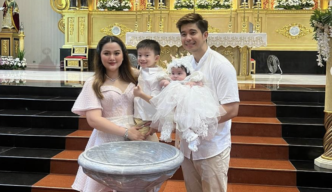 Rodjun Cruz, Dianne Medina's daughter Isabella gets baptized