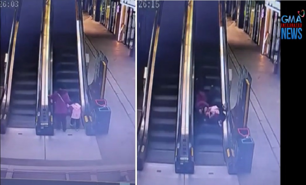 Kalagayan ng mag-lola matapos maaksidente sa escalator sa China, alamin