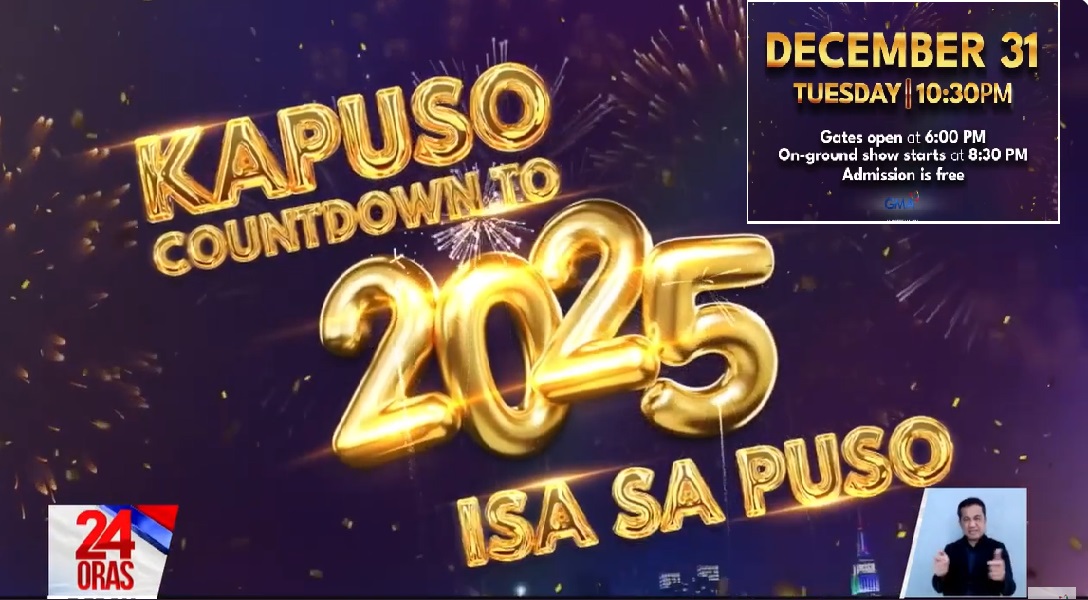 Mga Kapuso star na masisilayan sa 'Kapuso Countdown to 2025' sa SM Mall of Asia, alamin thumbnail