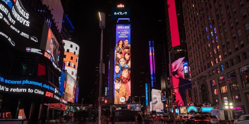 Ben&Ben lands is on a Times Square billboard!