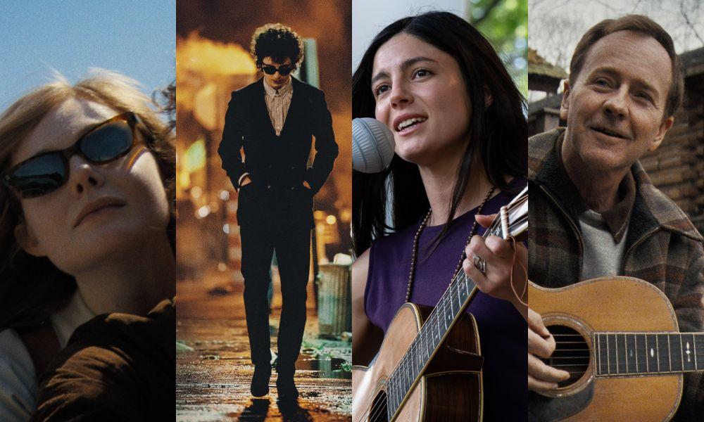 Timothee Chalamet, Elle Fanning, Monica Barbaro and Edward Norton talk about Bob Dylan biopic ‘A Complete Unknown’