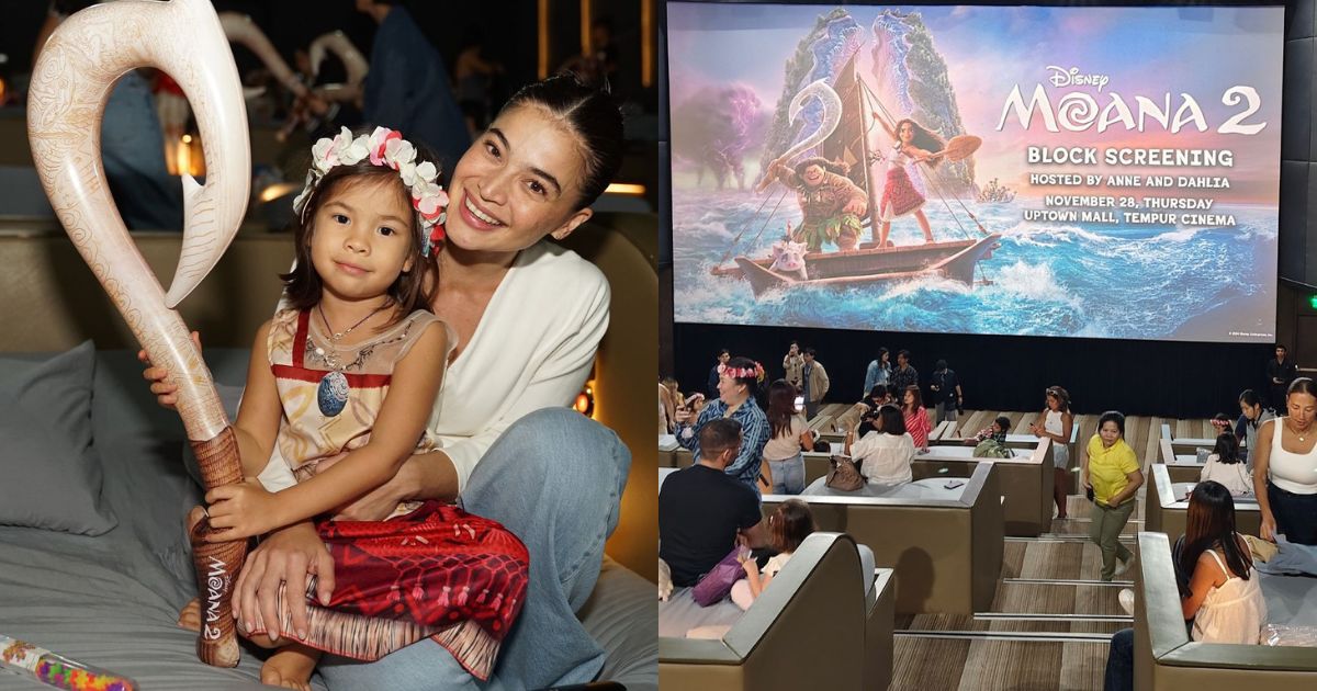 Anne Curtis, daughter Dahlia hosts 'Moana 2' block screening