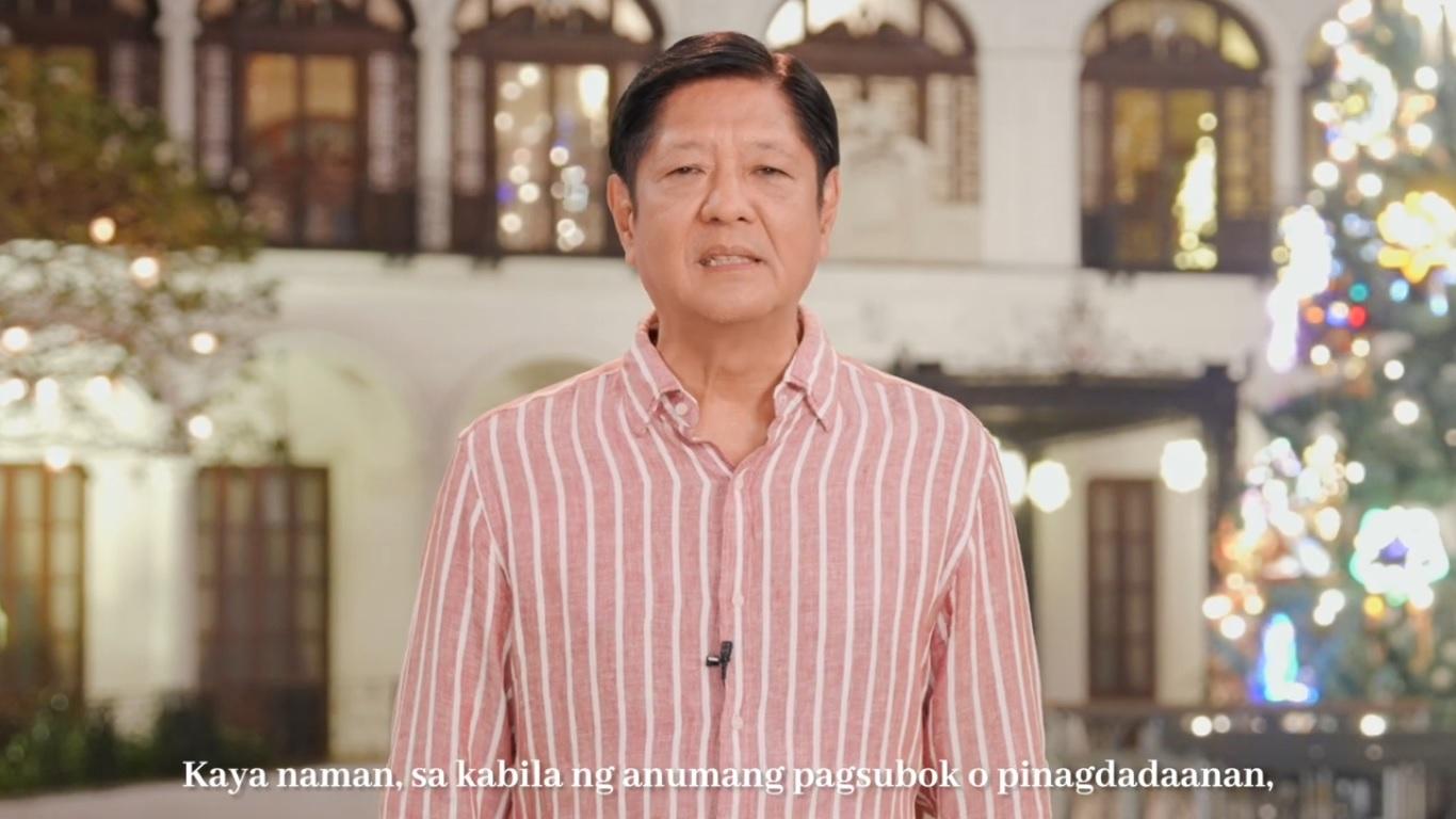 On Christmas Day, Marcos urges Filipinos to live with meaning, purpose