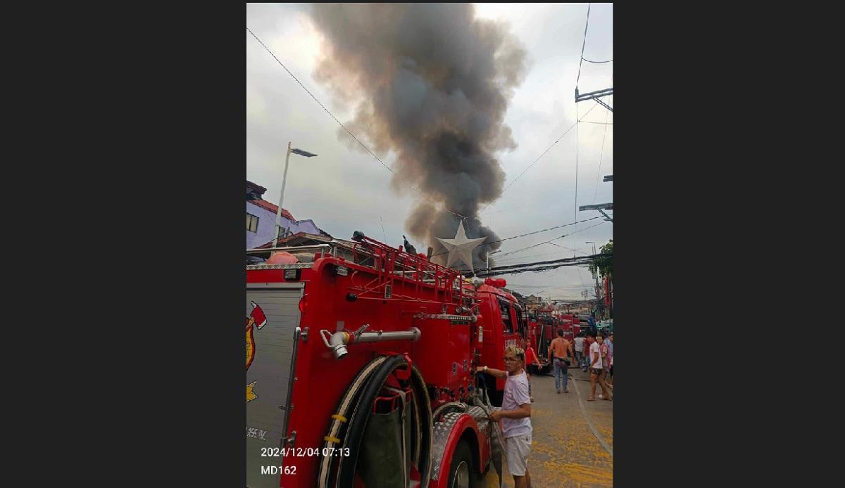 Fire hits residential area in San Andres, Manila