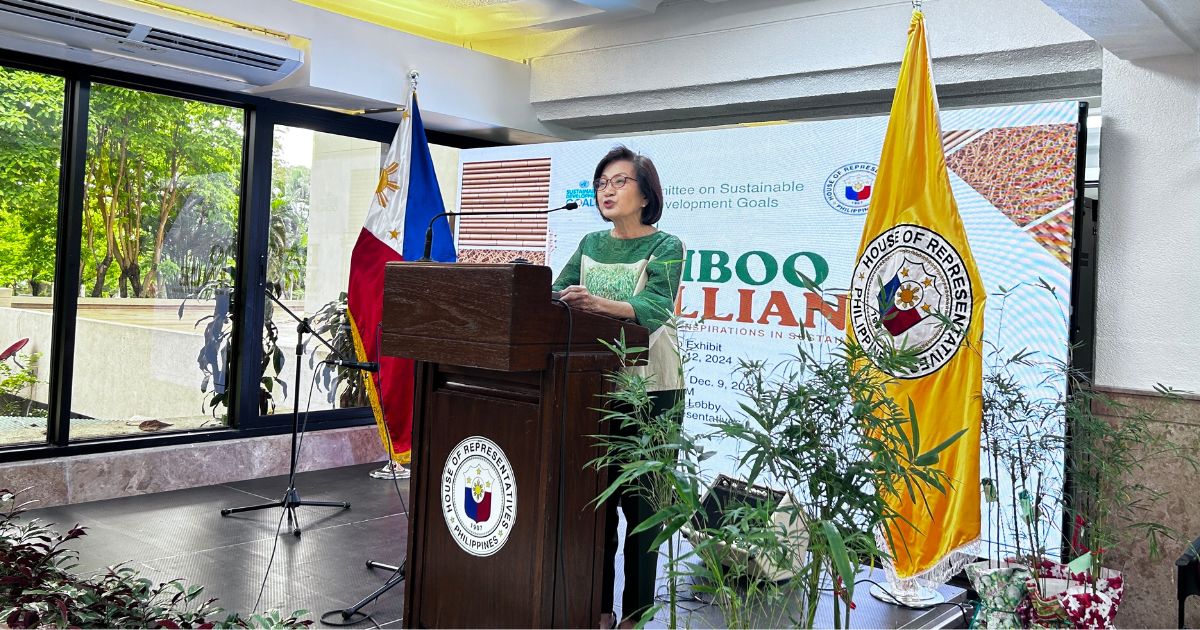 Kay Gozon-Jimenez, owner of Antipolo's Carolina Bamboo Garden, calls for bamboo sustainability